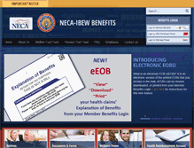 Tablet Screenshot of neca-ibew.org